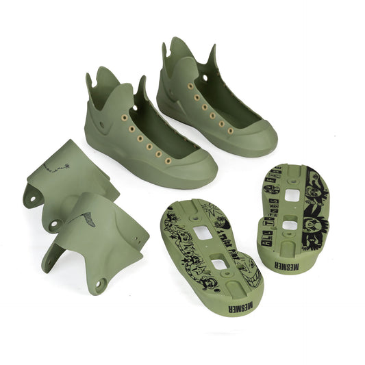 Bundle - Dom Bruce shells, cuffs and green soulplates - heavydistribution