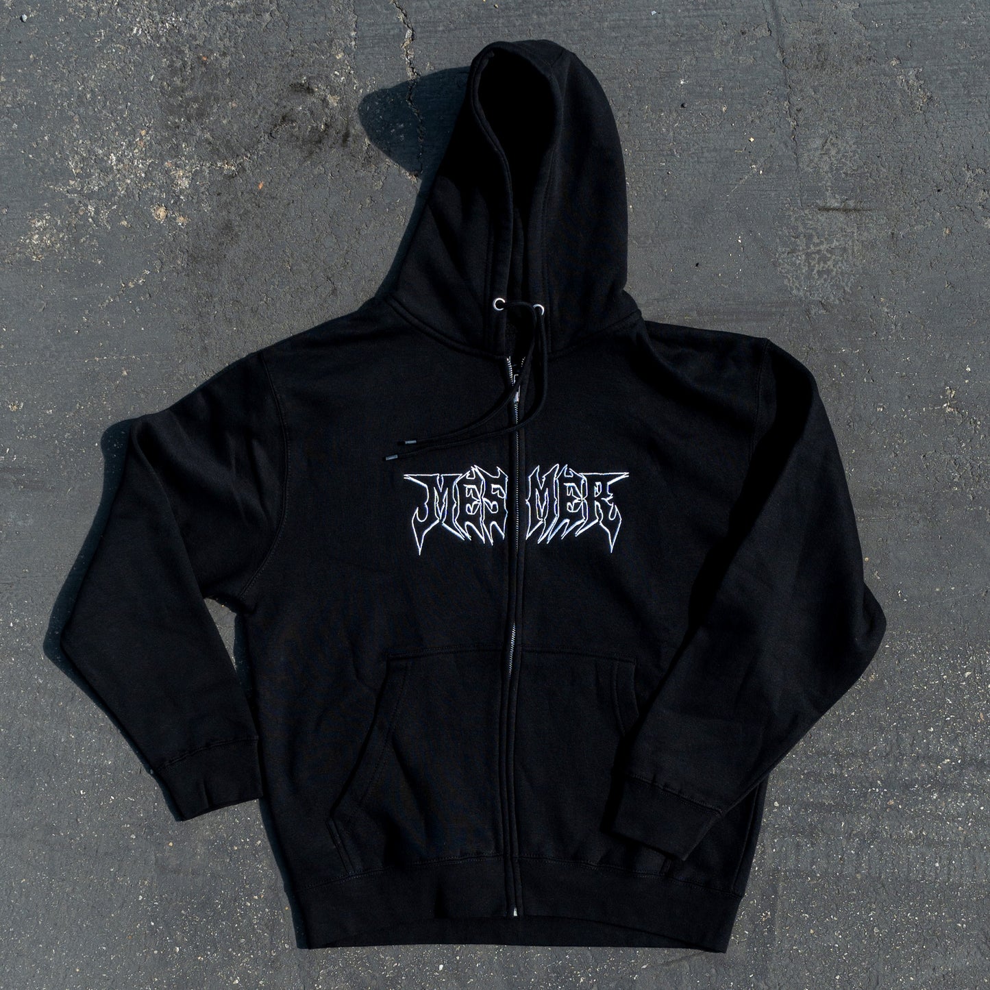 Goth zipped hoodie