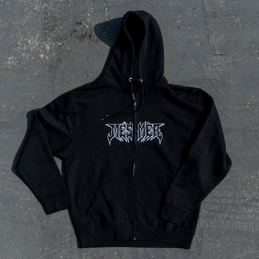 Goth zipped hoodie