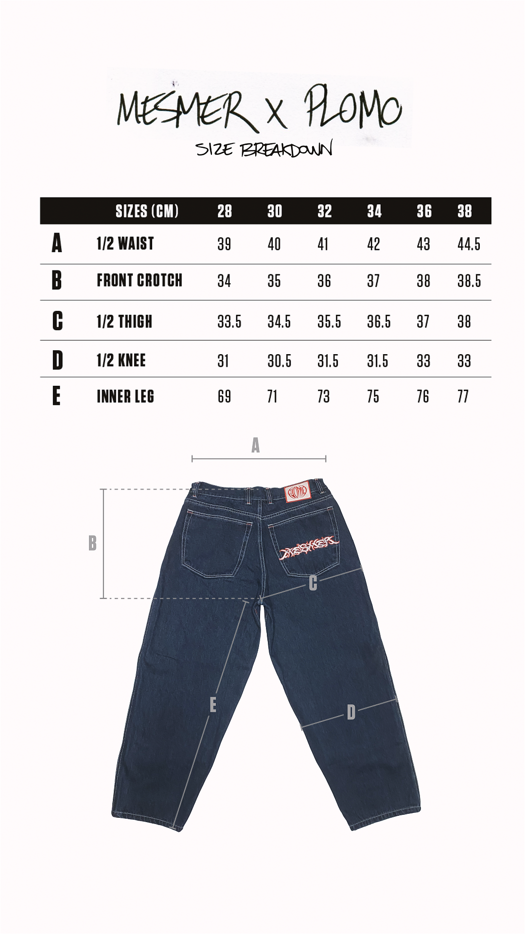 Mesmer x Plomo blue jeans - heavydistribution